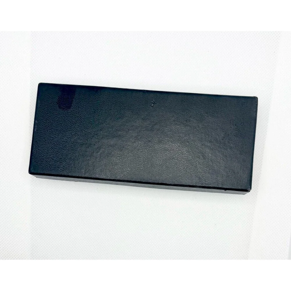 Vintage Swank Men's Rectangular Black Inlay Cufflink and Tie Bar Set
